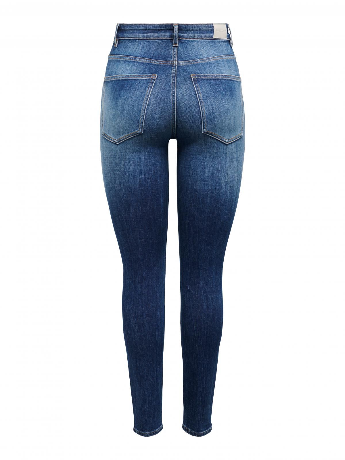 온리 하이라이즈 진청 데님 스키니진 15288954_2114 BLUE / DARK BLUE DENIM - 상세 이미지 4