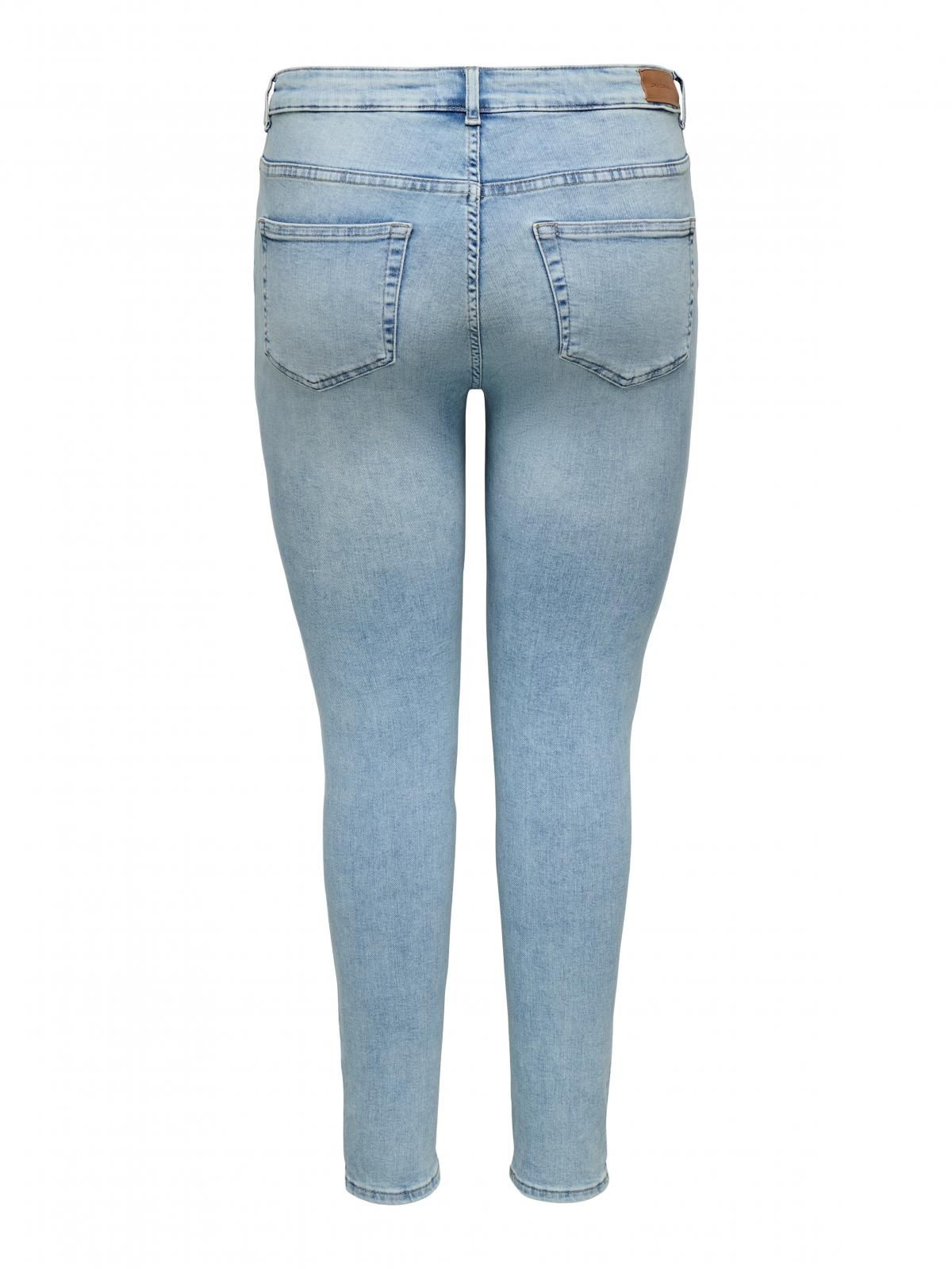 온리 빅사이즈 스트레치 스키니핏 청바지 15312951_2116 BLUE / LIGHT BLUE DENIM - 상세 이미지 4