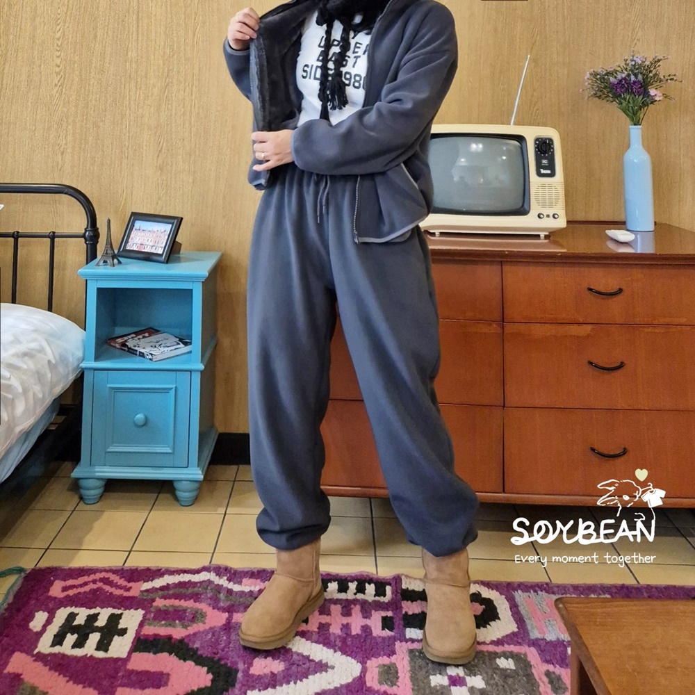 소이빈 맘 슈퍼플리스조거 팬츠 여성바지 - 상세 이미지 3