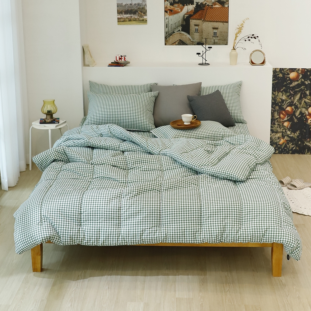나라데코 체크 소프트마이크로 차렵이불 기숙사 자취 사계절 이불 SS