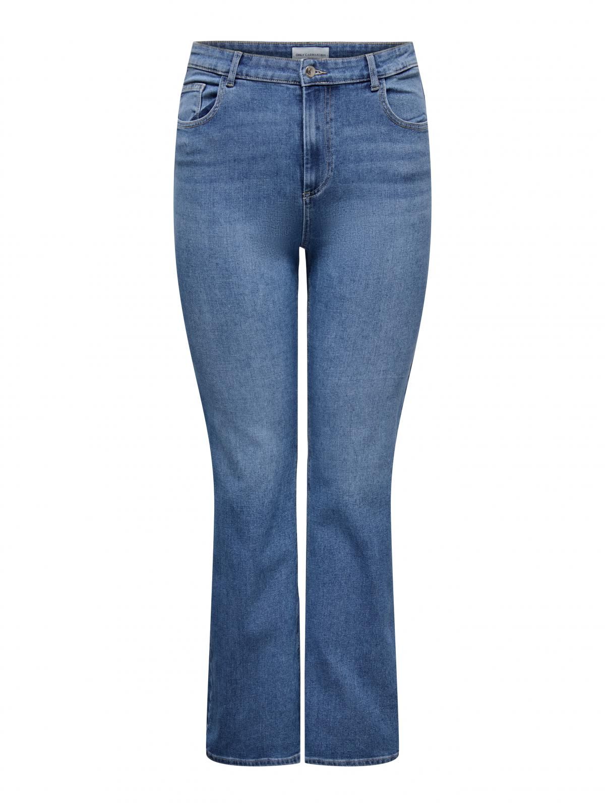 온리 빅사이즈 플레어핏 데님 부츠컷 청바지 15355015_2116 BLUE / LIGHT BLUE DENIM - 상세 이미지 3