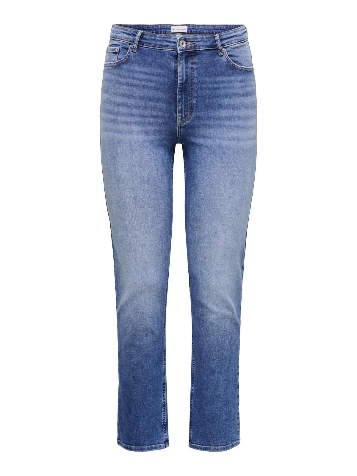 온리 빅사이즈 미드웨이스트 슬림핏 데님진 15355317_2115 BLUE / MEDIUM BLUE DENIM - 상세 이미지 3