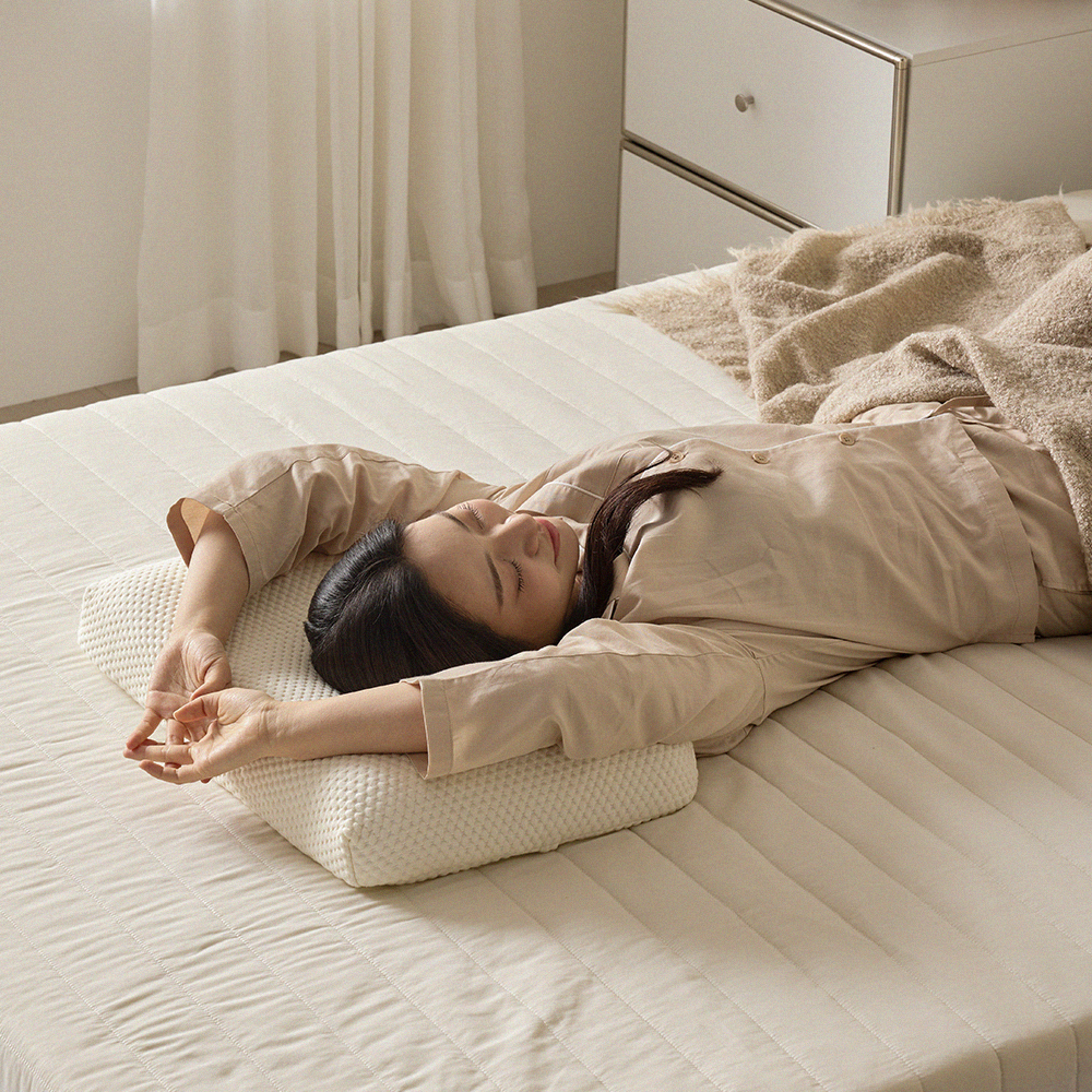 더코이즈 천연 라텍스베개 낮은 라텍스경추베개 기능성 꿀잠배게 소형