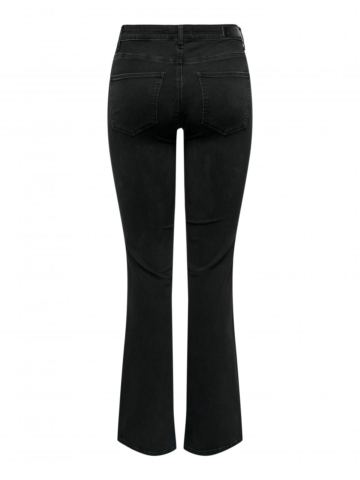 온리 트렌디 블랙 플레어핏 데님 팬츠 15333240_8183 BLACK / WASHED BLACK - 상세 이미지 4
