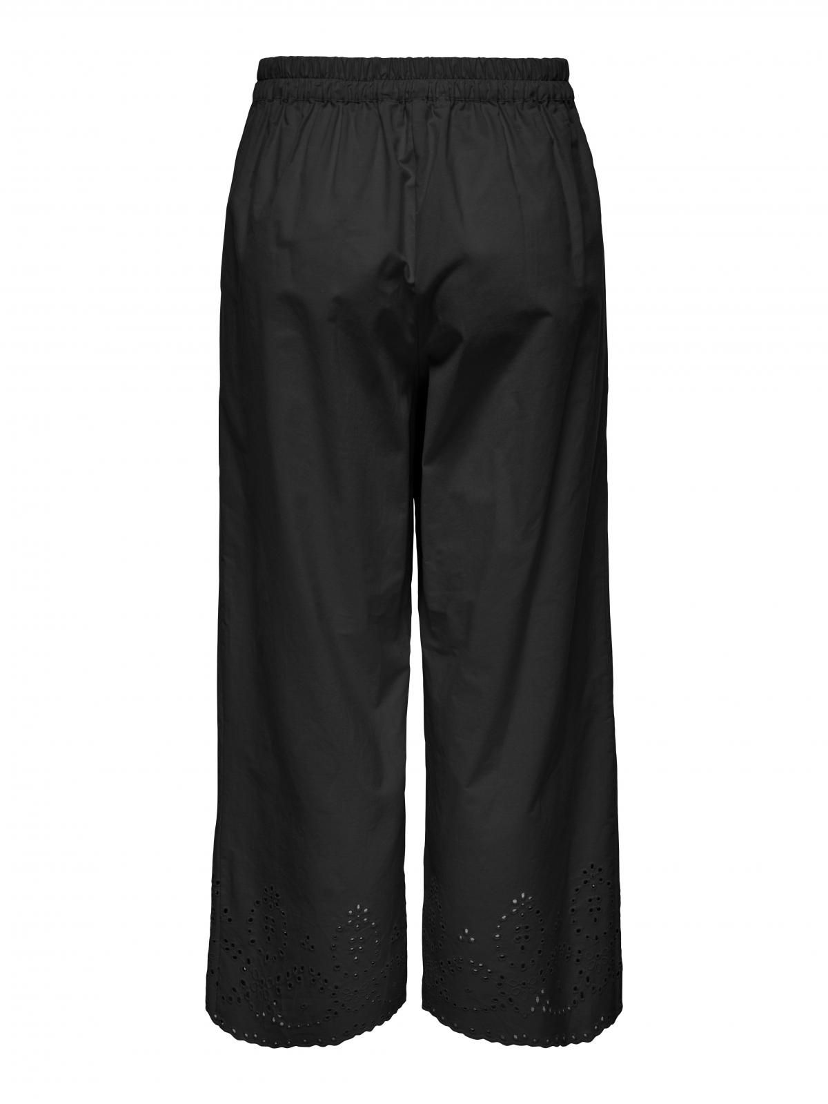온리 와이드핏 테크니컬 큐롯 팬츠 15344875_2161 BLACK / BLACK - 상세 이미지 4