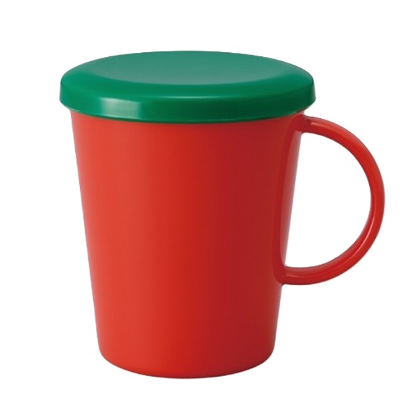 머쉬 마르쉐 뚜껑머그컵 260ml 토마토 - 상품 이미지