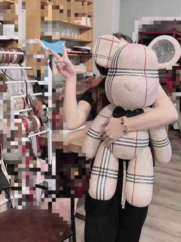 곰돌이 큐빅 보석십자수 DIY 만들기 보석 베어브릭 블링베어 - 상세 이미지 2
