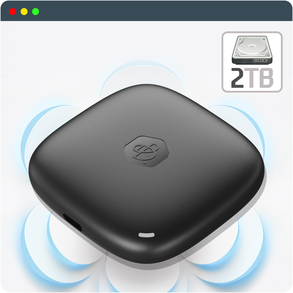 시놀로지 BeeDrive BDS70 외장SSD 2TB 스마트폰 노트북 PC 백업 동기화 - 상품 이미지