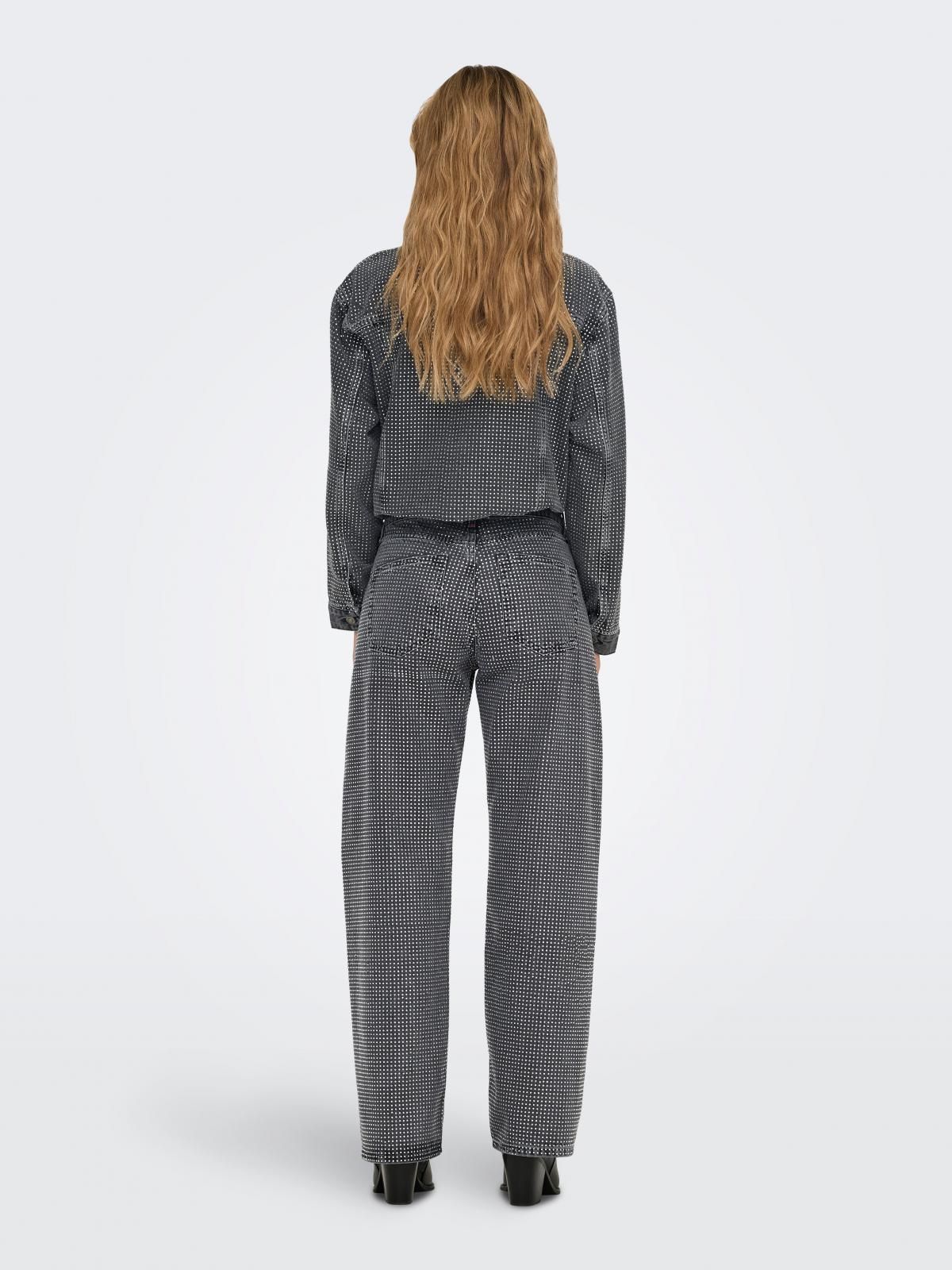 온리 트렌디 와이드핏 데님 진 15332568_3601 GREY / GREY DENIM - 상세 이미지 2