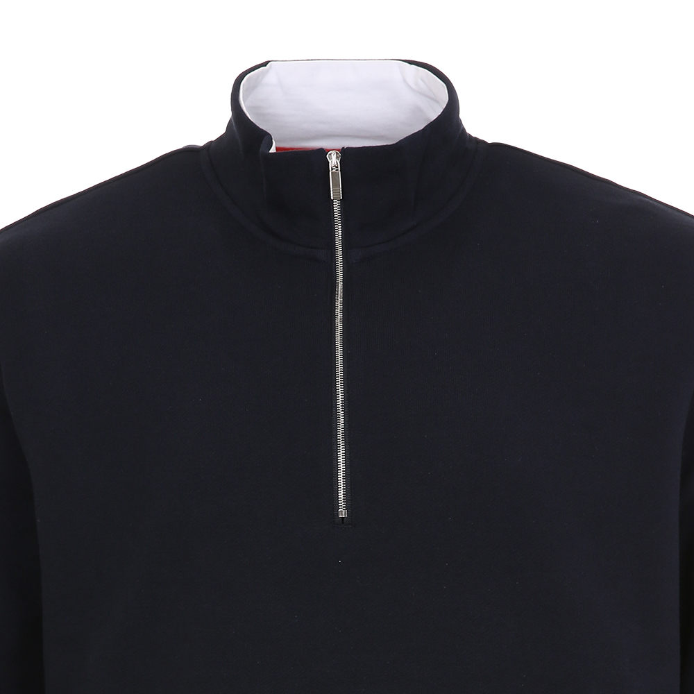 톰브라운 하프집업 네이비 맨투맨 MJT503A 03037 415 (2025 S/S) - 상세 이미지 5