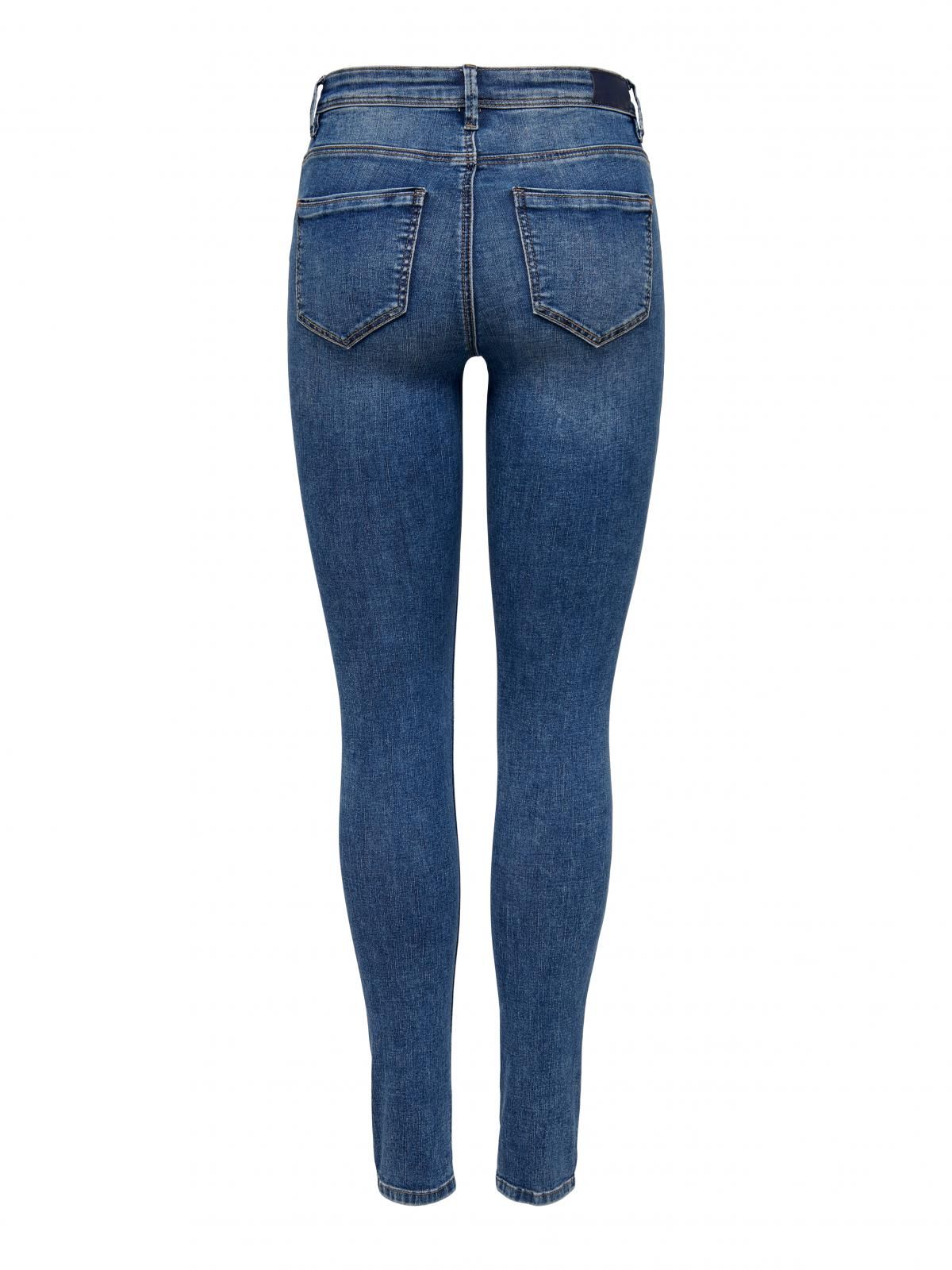 온리 데님 미드웨이스트 스키니핏 청바지 15263734_2114 BLUE / DARK BLUE DENIM - 상세 이미지 4