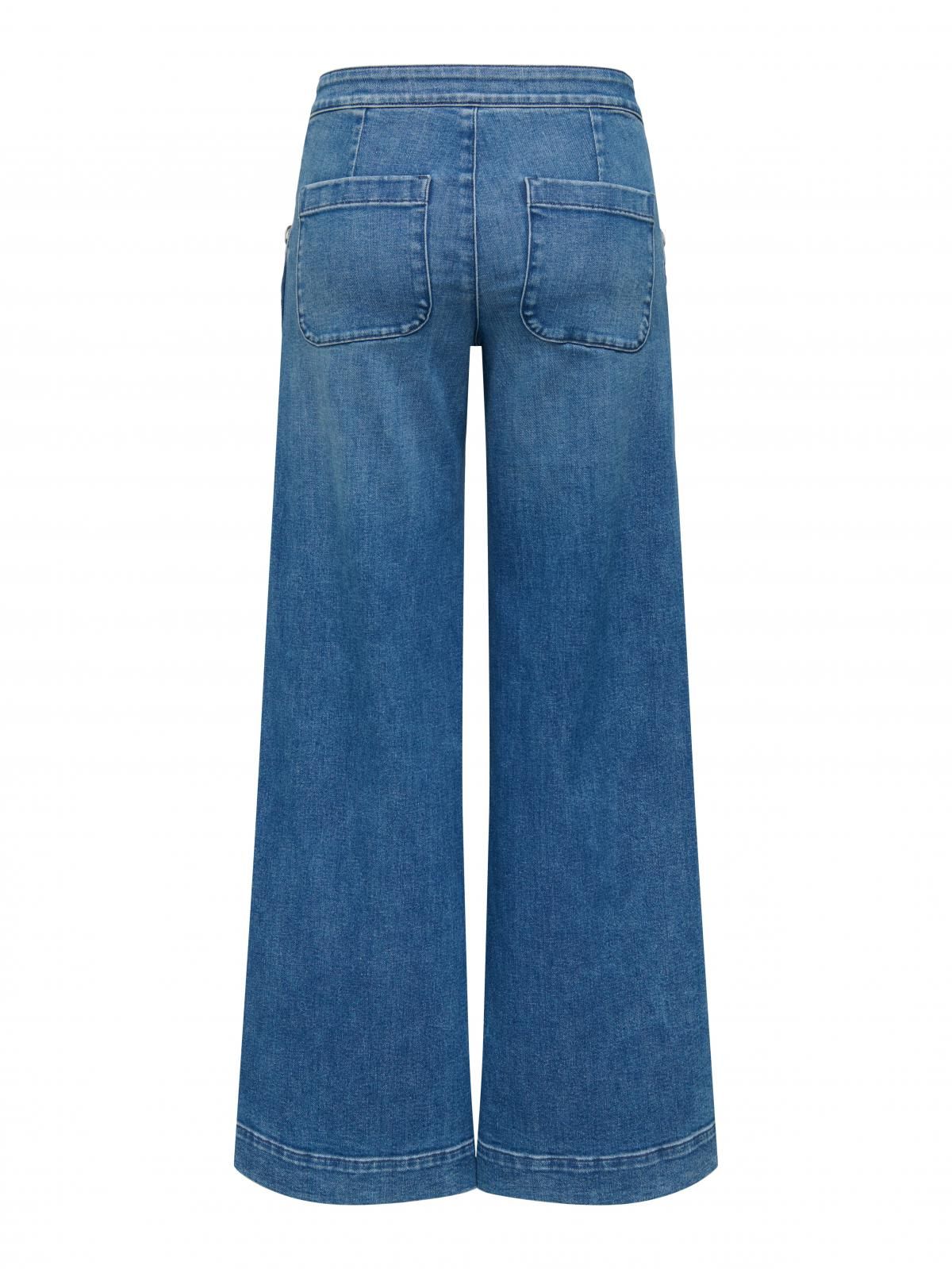 온리 데님 하이웨이스트 와이드핏 진 15356695_2115 BLUE / MEDIUM BLUE DENIM - 상세 이미지 4