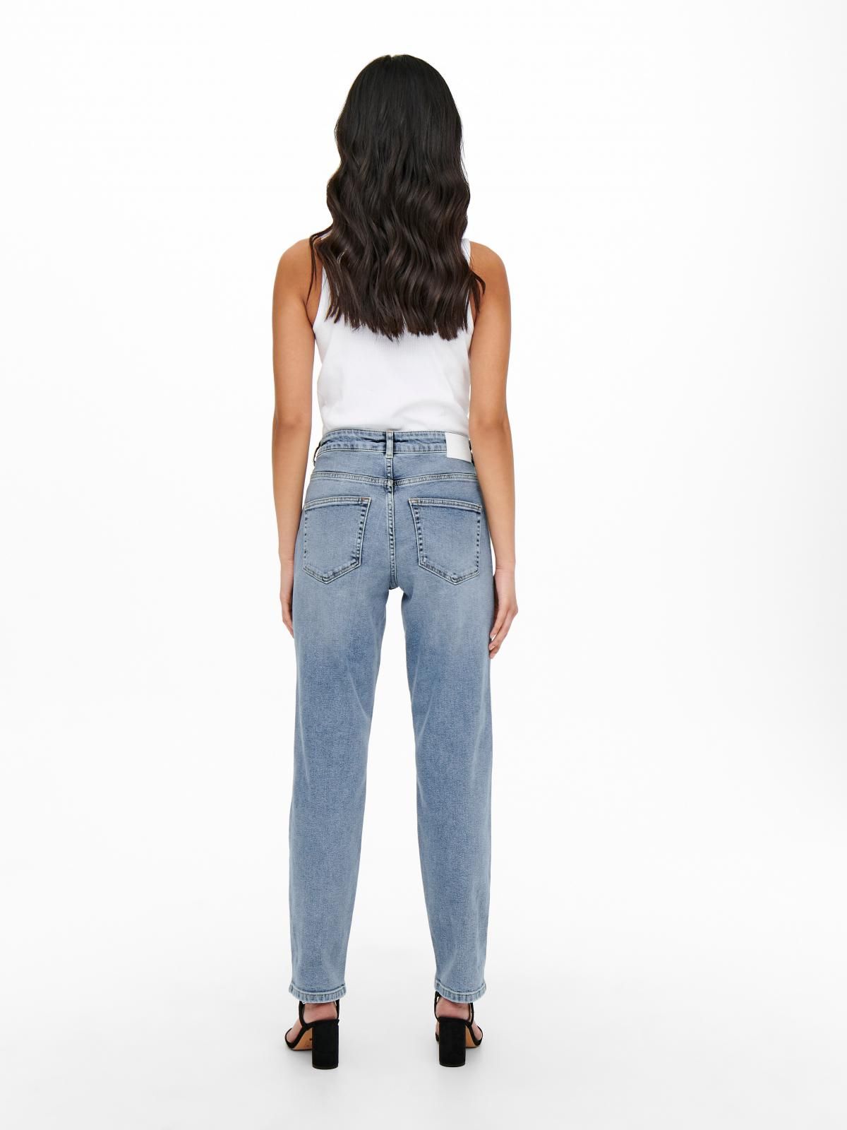 온리 미드웨이스트 스키니핏 데님 청바지 15244590_2116 BLUE / LIGHT BLUE DENIM - 상세 이미지 2