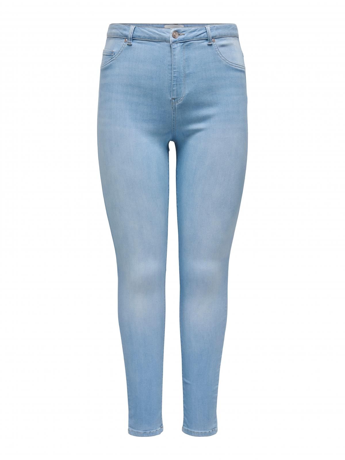 온리 플러스사이즈 데님 스키니핏 진 15337492_2116 BLUE / LIGHT BLUE DENIM - 상세 이미지 3