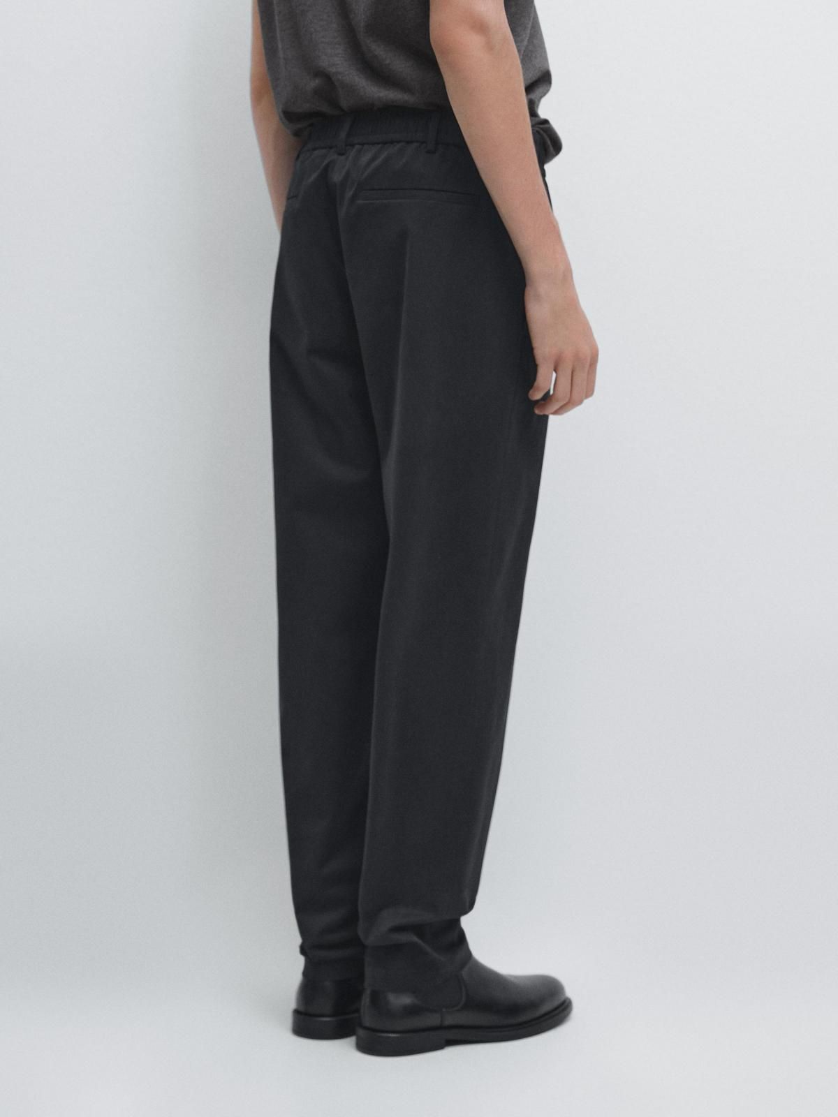 마시모두띠 테크니컬 코튼블렌드 조거핏 팬츠 0124/006 NAVY BLUE - 상세 이미지 3
