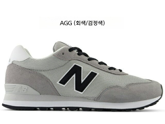 뉴발란스 515 라이프스타일 스니커즈 로우 남성 블랙 화이트 그레이 네이비 레드 ML515 이미지 6