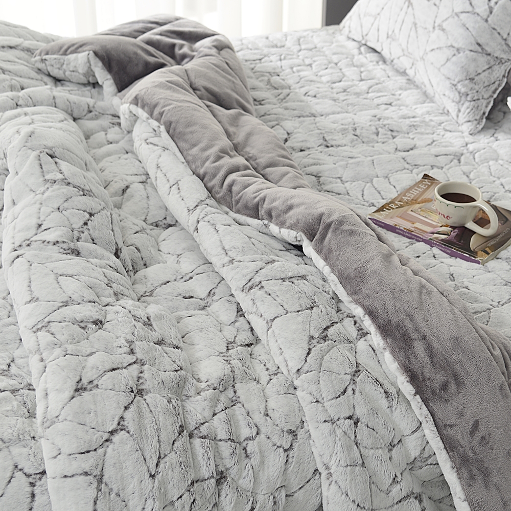 나라데코 프리미엄 15mm 장모 극세사 두꺼운 겨울 차렵 이불 SS