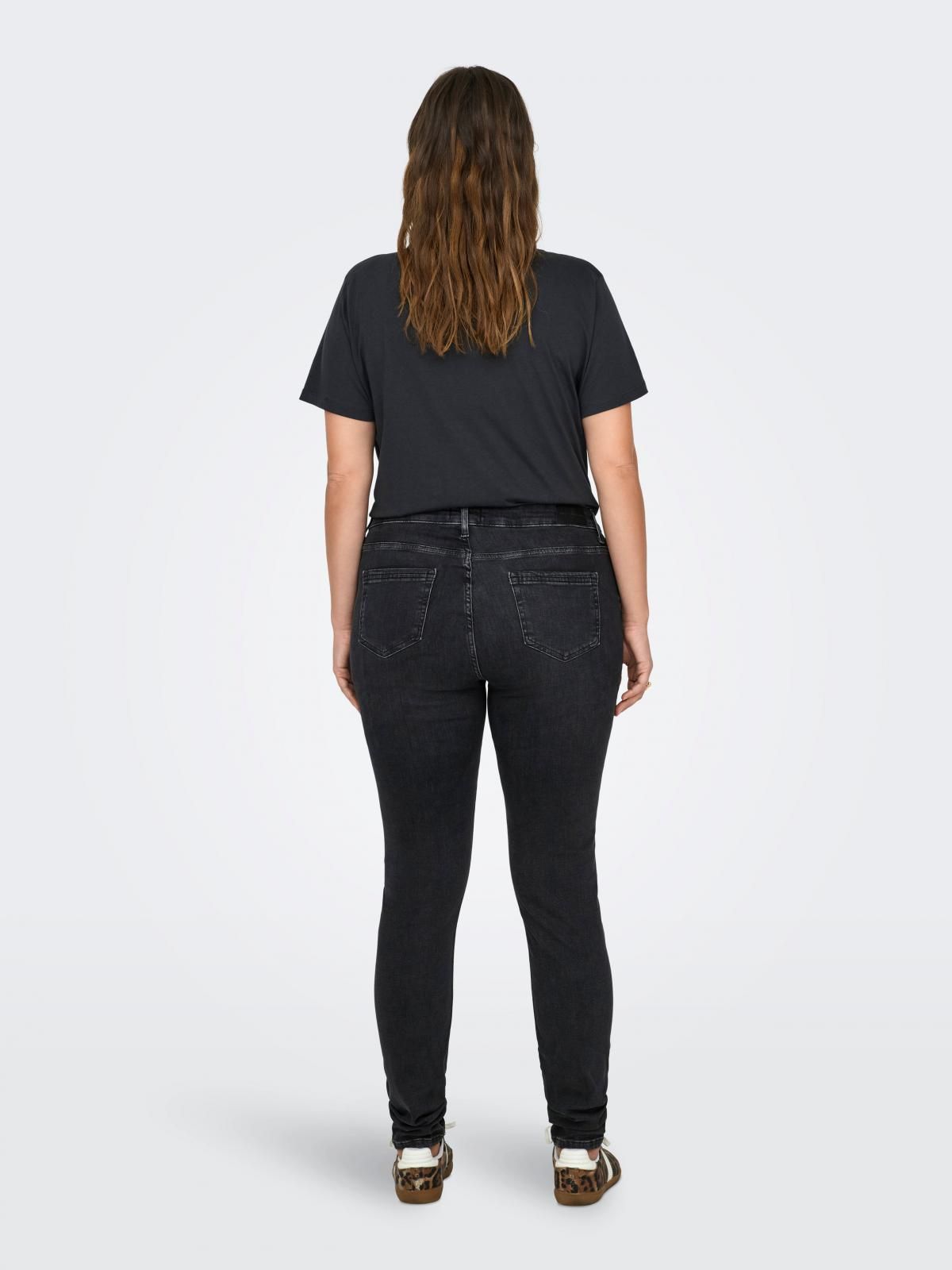 온리 미드웨이스트 흑청 스키니핏 데님 팬츠 15326467_8183 BLACK / WASHED BLACK - 상세 이미지 2
