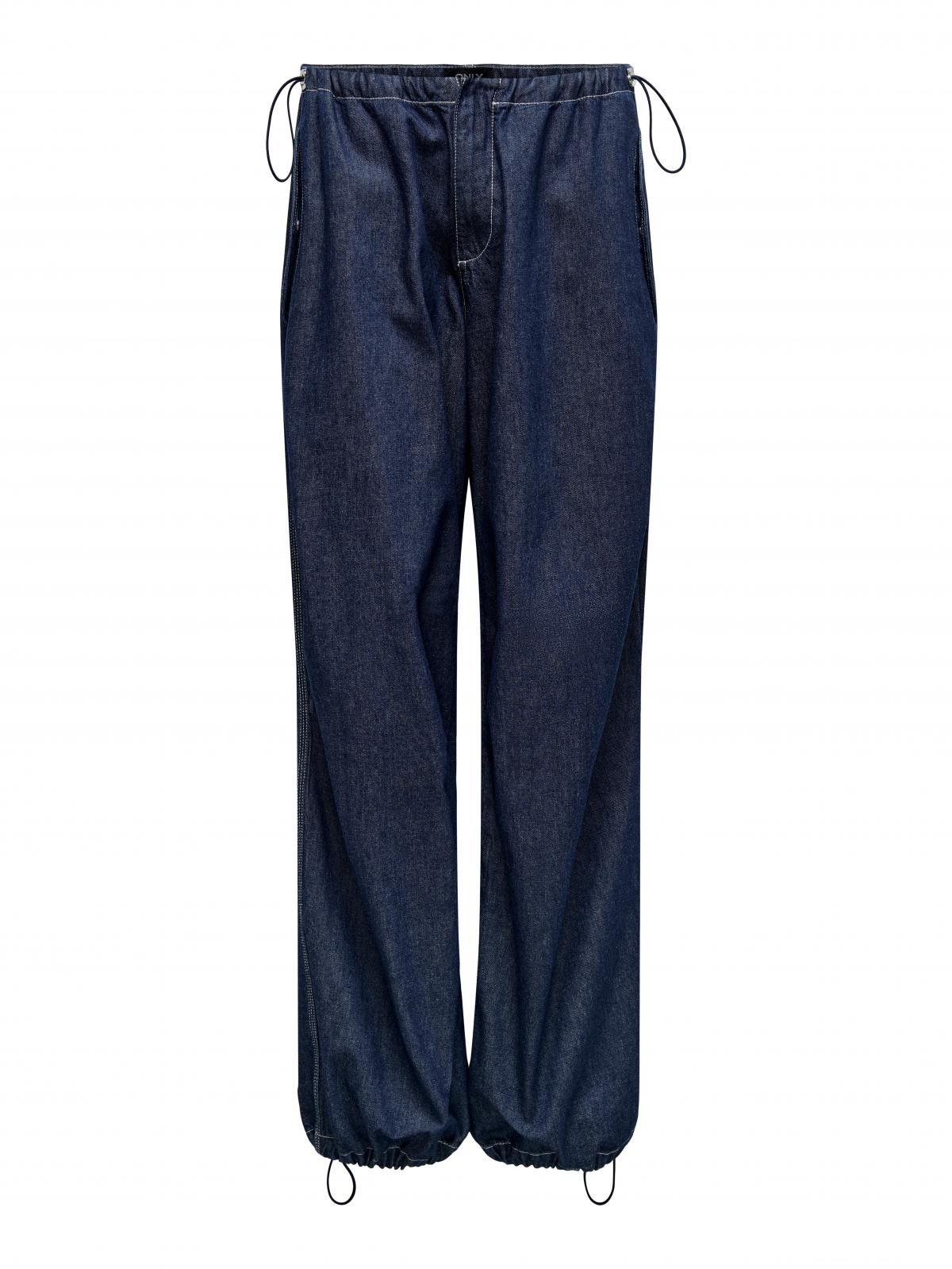 온리 트렌디 루즈핏 배기핏 여성 와이드 청바지 15304285_2114 BLUE / DARK BLUE DENIM - 상세 이미지 3