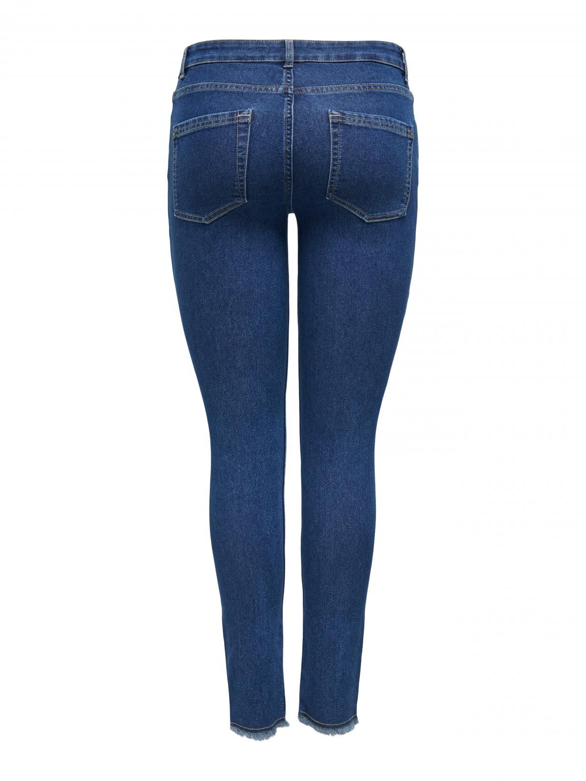 온리 데님 미드웨이스트 스키니핏 청바지 15336726_2114 BLUE / DARK BLUE DENIM - 상세 이미지 4