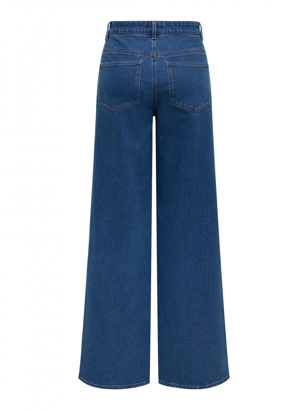 온리 데님 하이웨이스트 와이드핏 진 15326297_2115 BLUE / MEDIUM BLUE DENIM - 상세 이미지 4