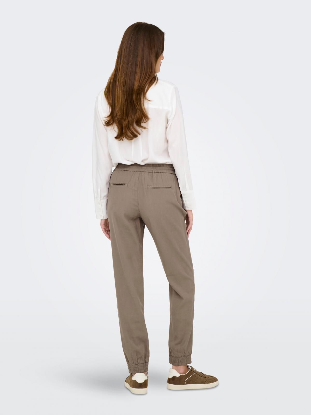 온리 미니멀 레귤러핏 와이드 팬츠 15203946_120 GREY / WALNUT - 상세 이미지 2