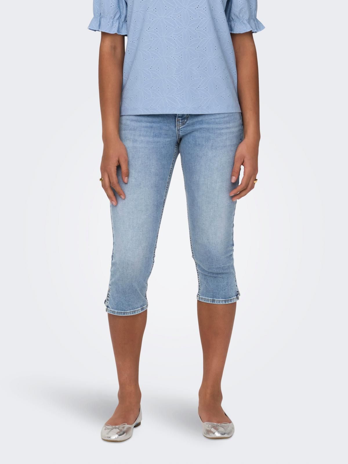 온리 라이트데님 스키니핏 카프리 진 15344812_2116 BLUE / LIGHT BLUE DENIM - 상품 이미지