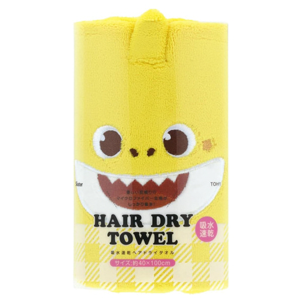 핑크퐁 아기상어 샤워캡 170x230mm / 목욕 사우나모자 찜질방모자 타월캡