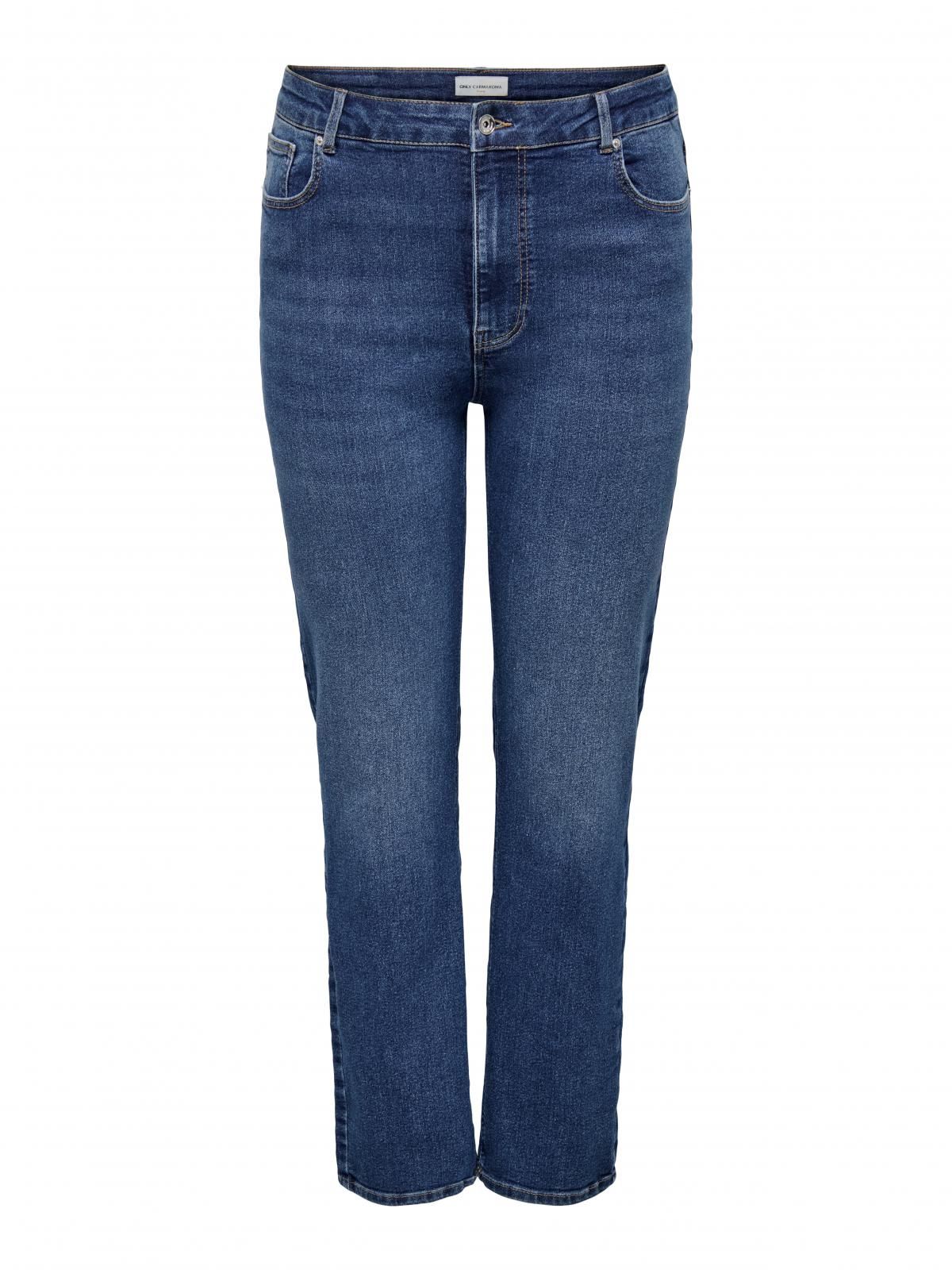 온리 빅사이즈 하이웨이스트 스트레이트핏 진 15358090_2115 BLUE / MEDIUM BLUE DENIM - 상세 이미지 3