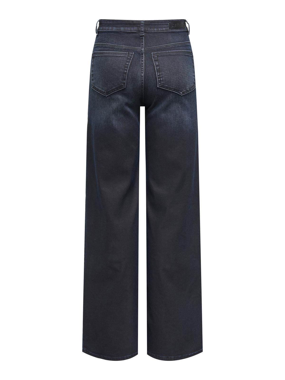 온리 하이웨이스트 데님 와이드핏 청바지 15353702_2114_1203958 BLUE / DARK BLUE DENIM - 상세 이미지 4