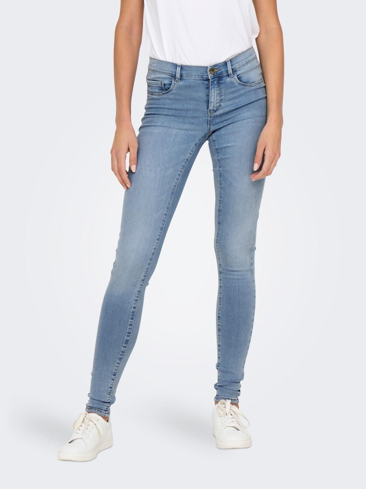 온리 데님 미드웨이스트 스키니핏 진 15370814_2116 BLUE / LIGHT BLUE DENIM - 상품 이미지