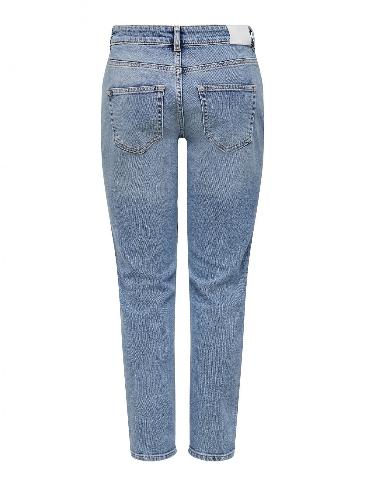 온리 미드웨이스트 스키니핏 데님 청바지 15244590_2116 BLUE / LIGHT BLUE DENIM - 상세 이미지 4