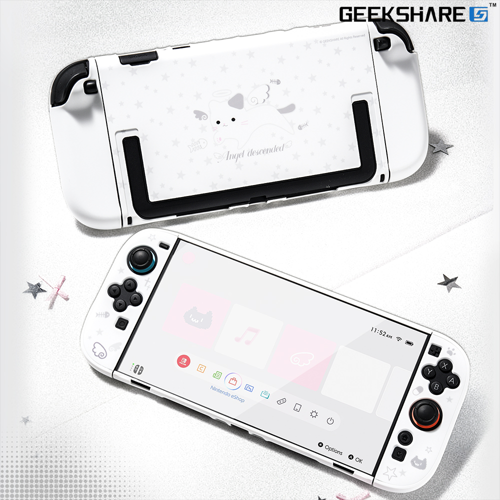 닌텐도 스위치2 케이스 긱쉐어 엔젤냥 풀커버 제품 이미지