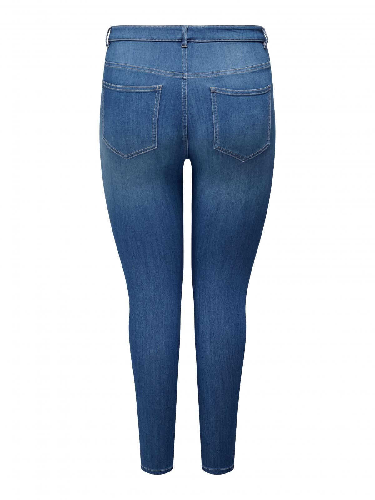 온리 데님 하이웨이스트 스키니핏 청바지 15313096_7023 BLUE / LIGHT MEDIUM BLUE DENIM - 상세 이미지 4