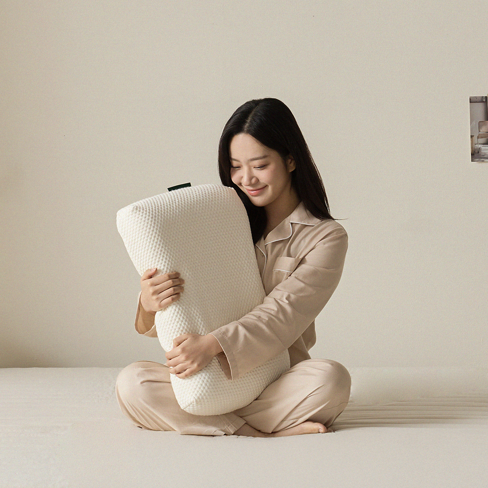 더코이즈 천연 라텍스베개 낮은 라텍스경추베개 기능성 꿀잠배게 소형