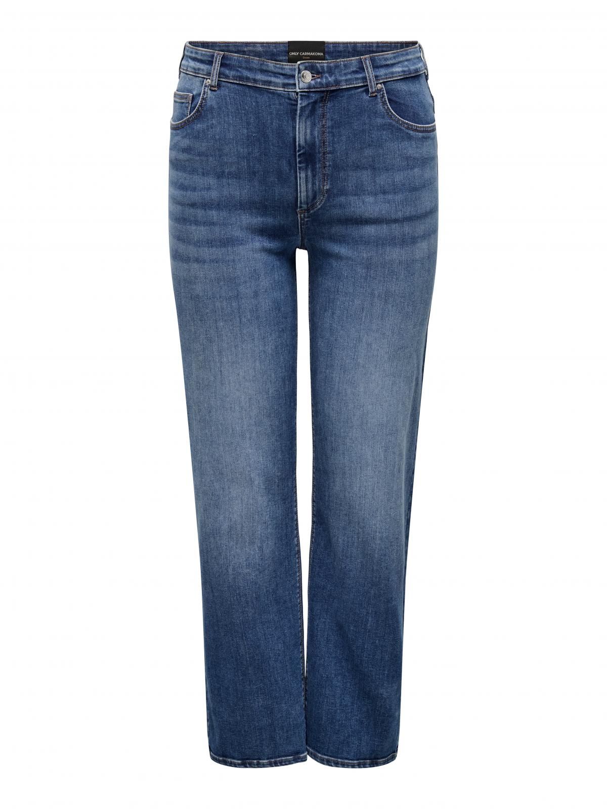 온리 플러스사이즈 스트레이트핏 데님 청바지 15352856_2114 BLUE / DARK BLUE DENIM - 상세 이미지 3