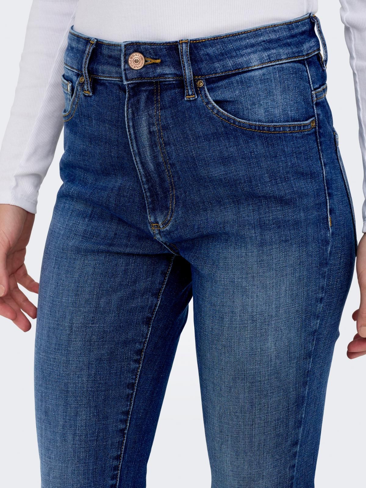 온리 하이라이즈 진청 데님 스키니진 15288954_2114 BLUE / DARK BLUE DENIM 이미지 6