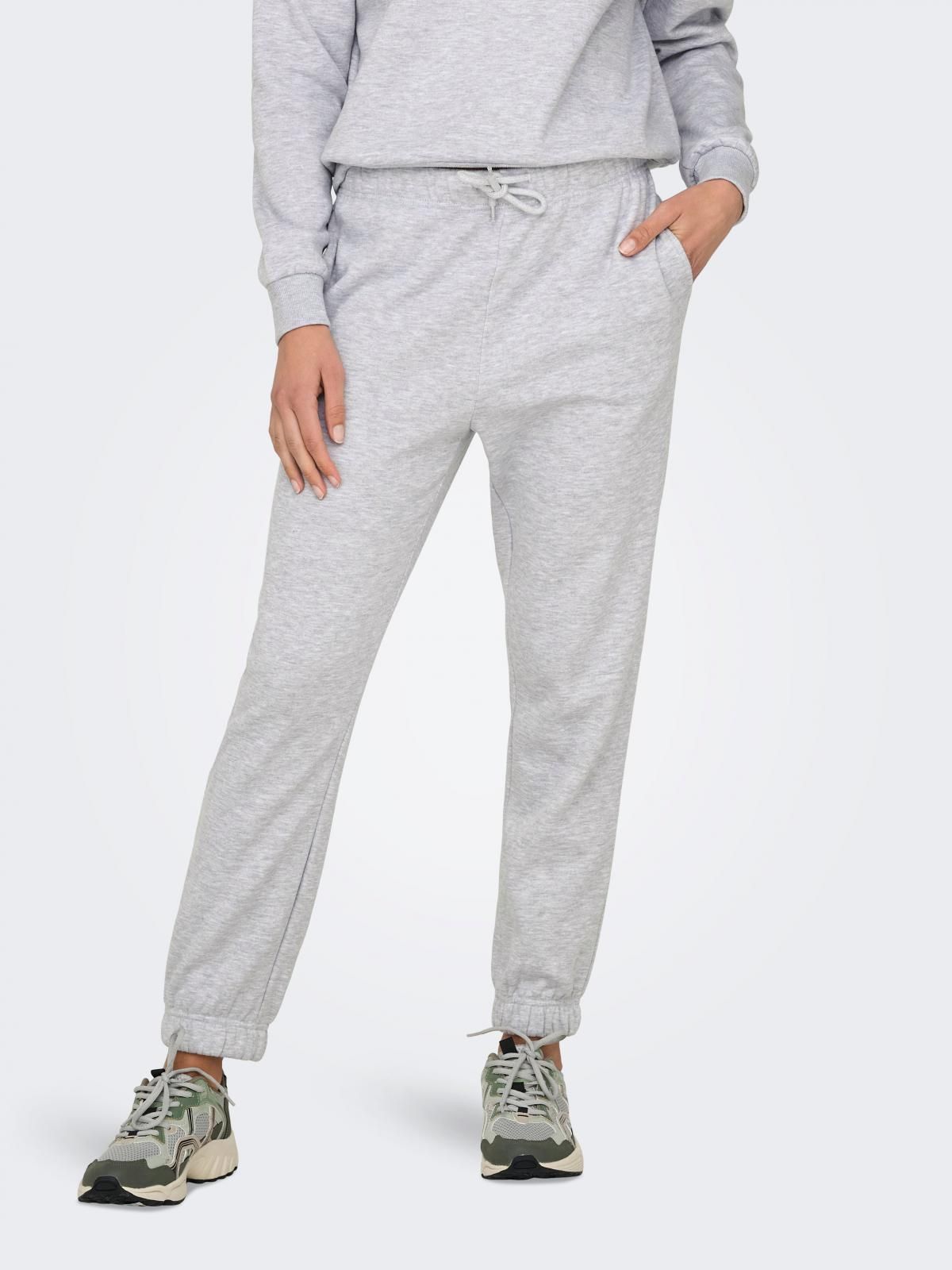 온리 그레이 스트레치 레귤러핏 조거팬츠 15321402_2381 GREY / LIGHT GREY MELANGE - 상품 이미지