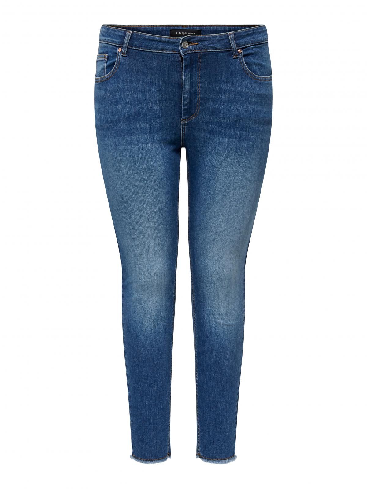온리 플러스사이즈 데님 스키니핏 진 15318437_2115 BLUE / MEDIUM BLUE DENIM - 상품 이미지