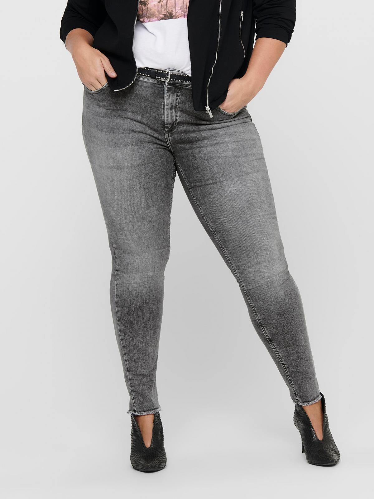온리 스트레치 미드워시 스키니핏 데님 팬츠 15212252_3601 GREY / GREY DENIM - 상품 이미지