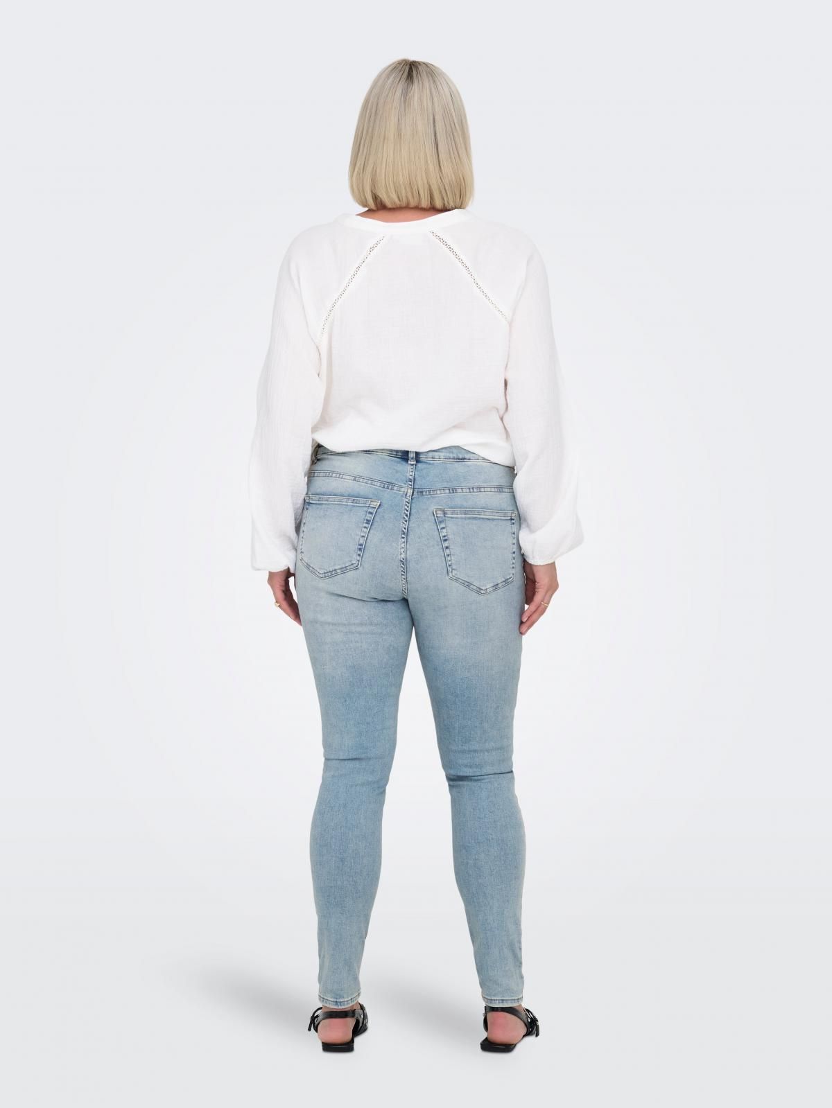 온리 빅사이즈 스트레치 스키니핏 청바지 15312951_2116 BLUE / LIGHT BLUE DENIM - 상세 이미지 2