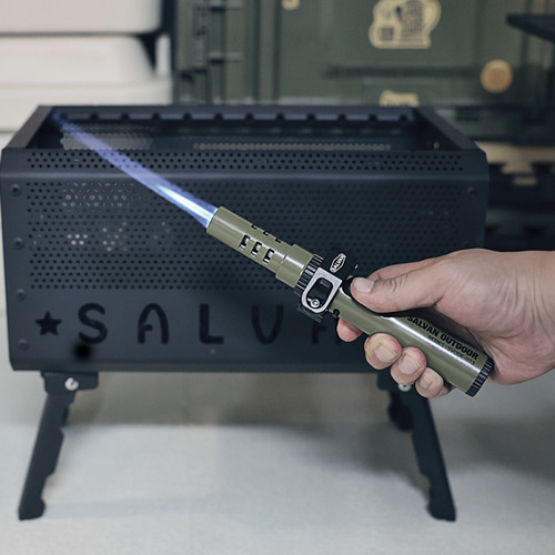 살반 택티컬 캠핑 토치 가스 휴대용 요리용 미니토치