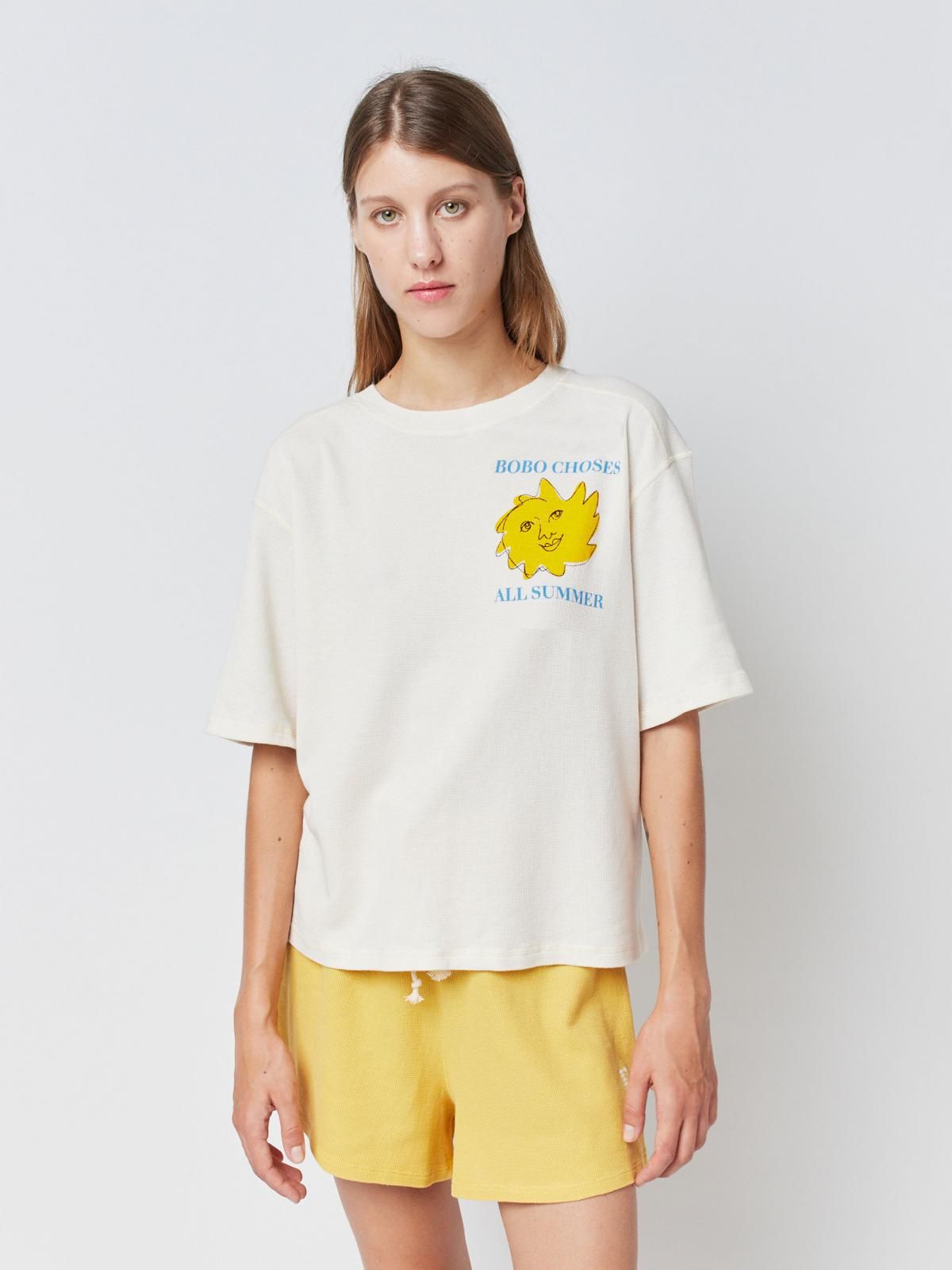 보보쇼즈 오가닉 박시핏 반팔 티셔츠 오프화이트 123BD003 ONE COLOR - 상세 이미지 2
