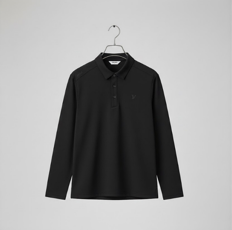 볼빅 남성 초겨울 패치로고 약기모 필드룩 골프웨어 스윙 카라 티셔츠 - 상세 이미지 5