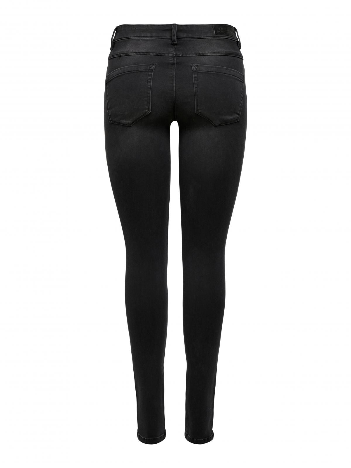 온리 블랙 시크 웨이스트 스키니핏 데님 진 15193696_2103 BLACK / BLACK DENIM - 상세 이미지 4