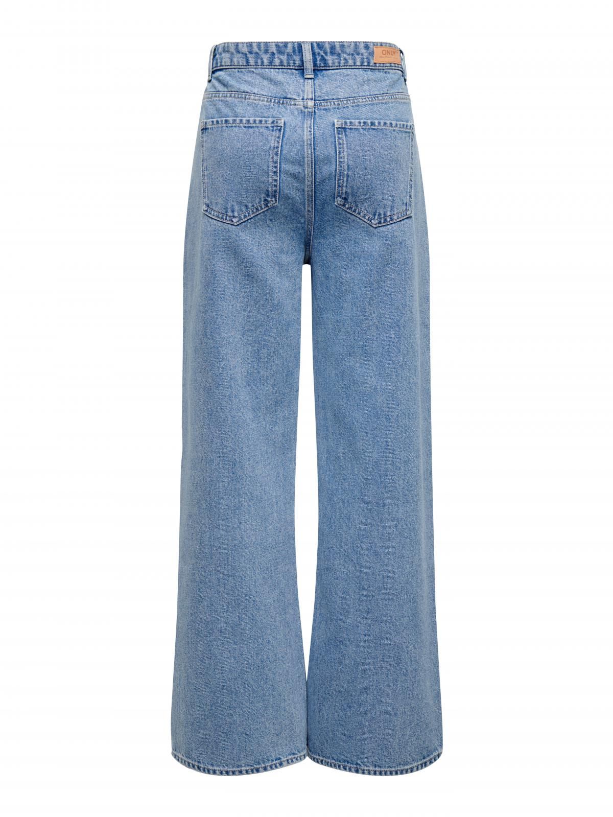 온리 로우웨이스트 배기핏 데님 청바지 15322704_2116 BLUE / LIGHT BLUE DENIM - 상세 이미지 4