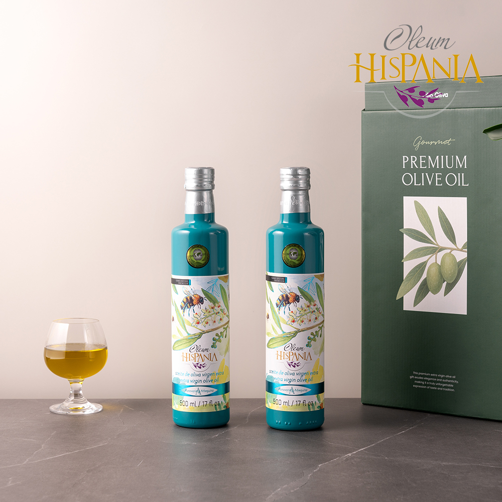 히스파니아 아르베키나 엑스트라버진 올리브오일 선물세트 500ml, 2병 - 상세 이미지 2