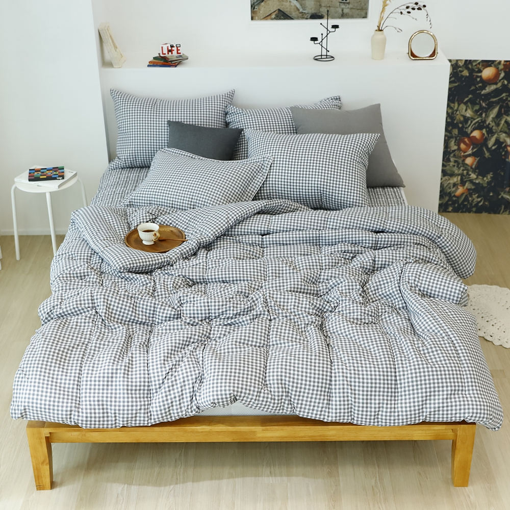 나라데코 체크 소프트마이크로 차렵이불 기숙사 자취 사계절 이불 SS