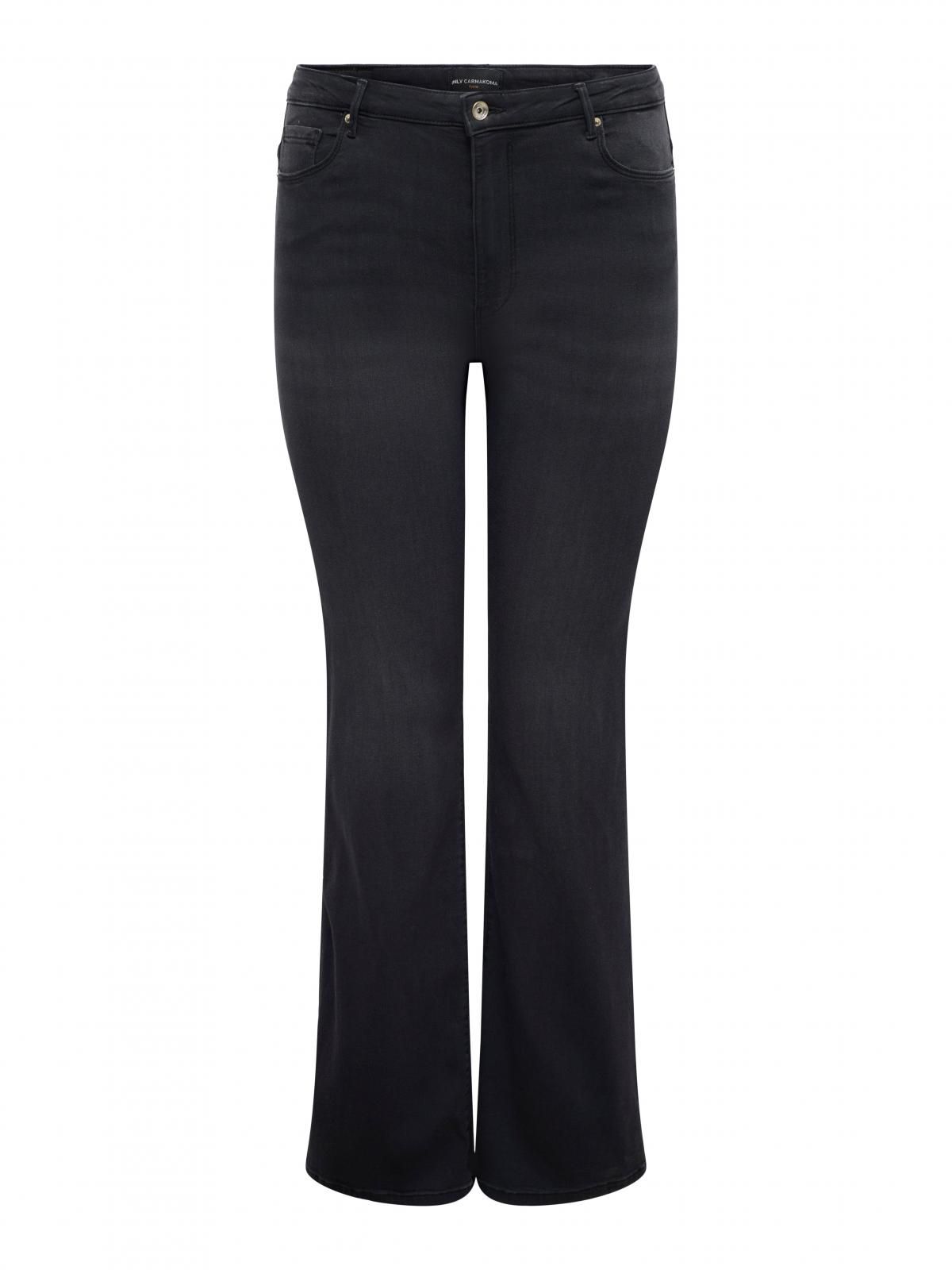 온리 하이웨이스트 플레어핏 데님 부츠컷 청바지 15361417_8183 BLACK / WASHED BLACK - 상세 이미지 3
