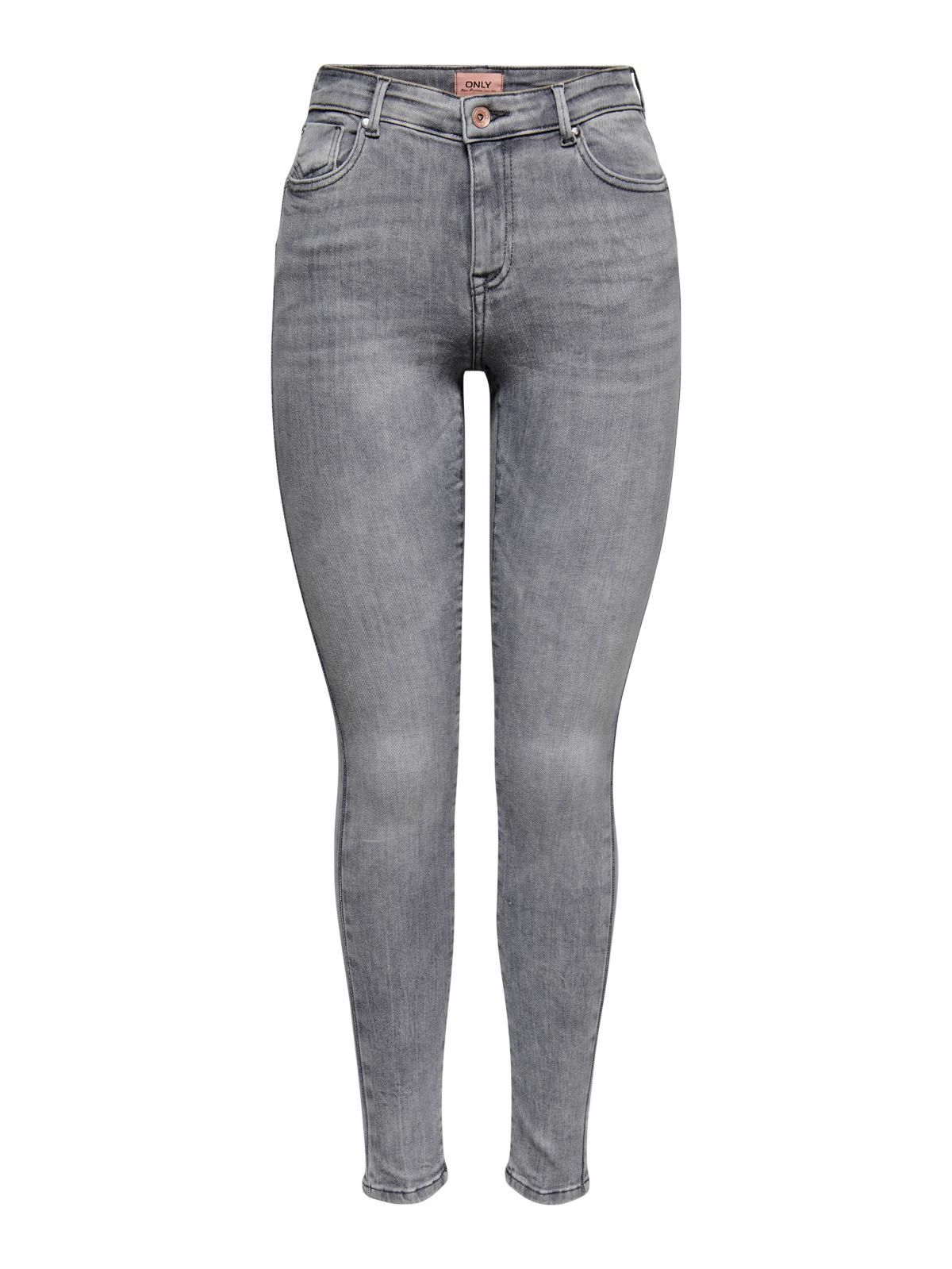 온리 테크니컬 미드웨이스트 스키니핏 데님 팬츠 15231450_3601 GREY / GREY DENIM - 상세 이미지 3